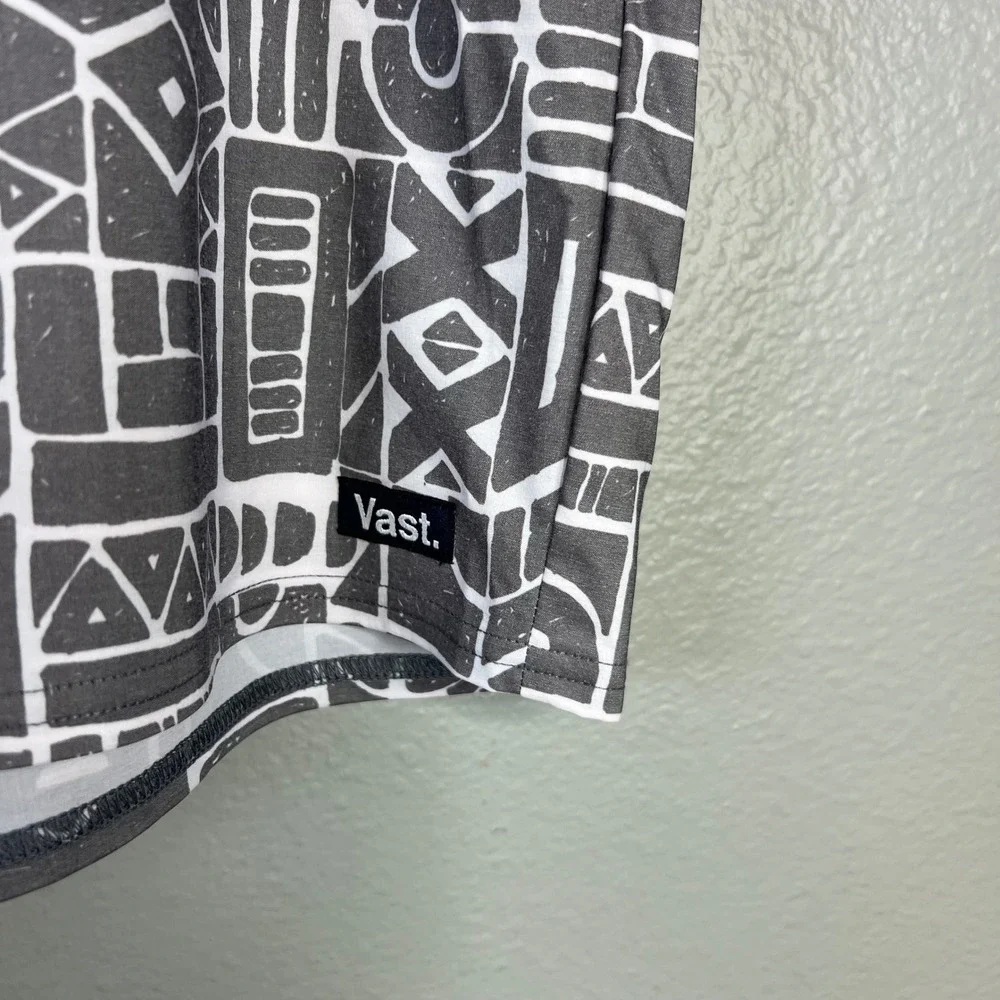 Vast Board Shorts Mens 38 Gray Geometric Tribal Print NWT